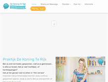 Tablet Screenshot of praktijkdekoningterijk.nl